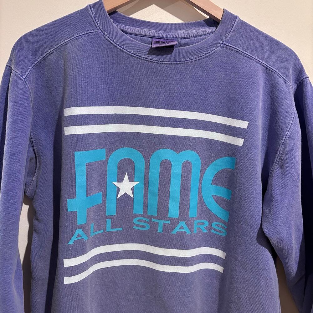 Fame Allstars (Cheerleading) Sweatshirt Vintage Style Comfort Colors Size S